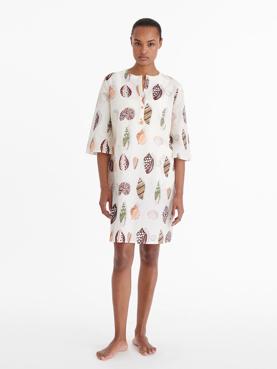 Crème Robe courte vue standard NaN