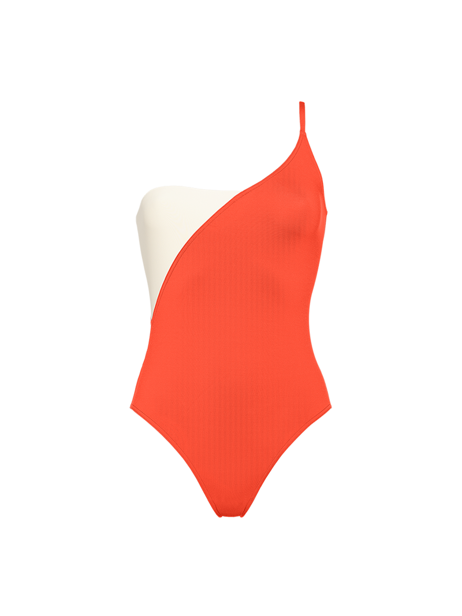 Tandem One-shoulder one-piece standard view �