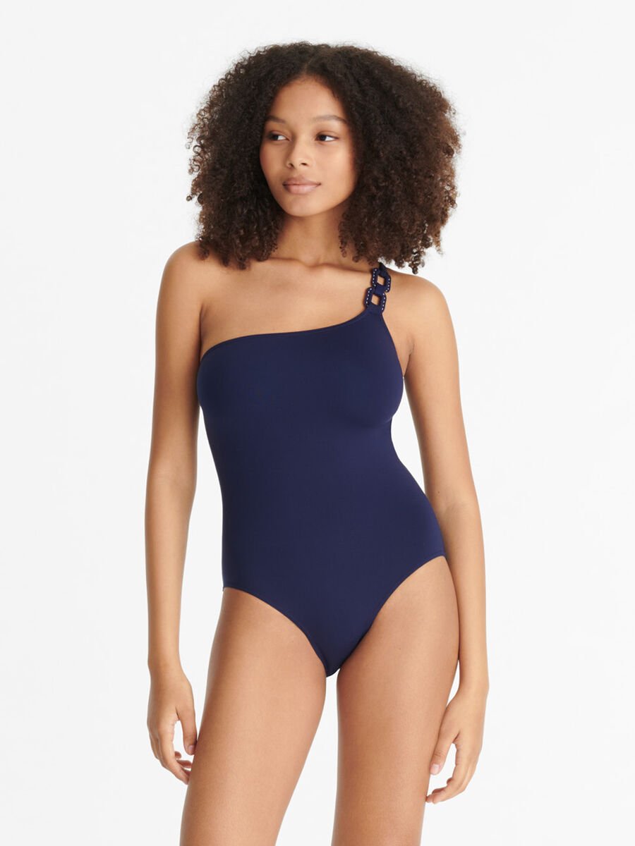 Plaisance One-shoulder one-piece standard view �