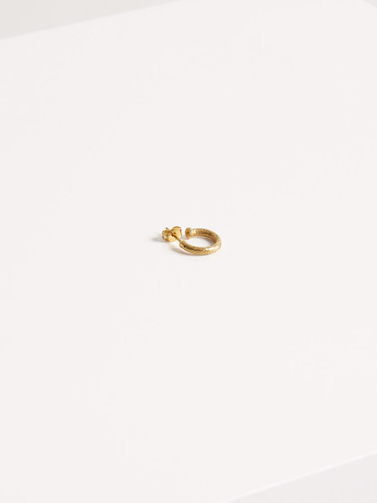 Goossens x ERES hoop earring-LAITON DORE
