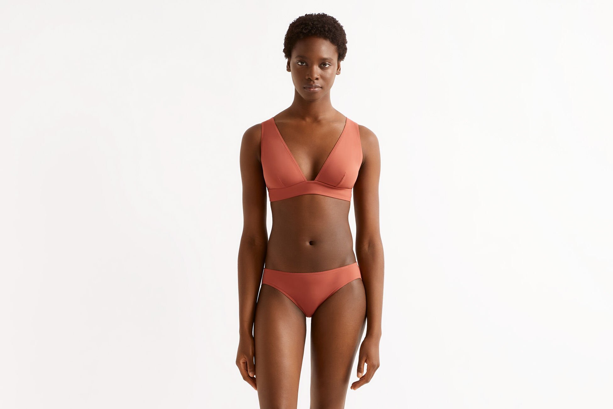 Chrome Full-cup triangle bikini top standard view �