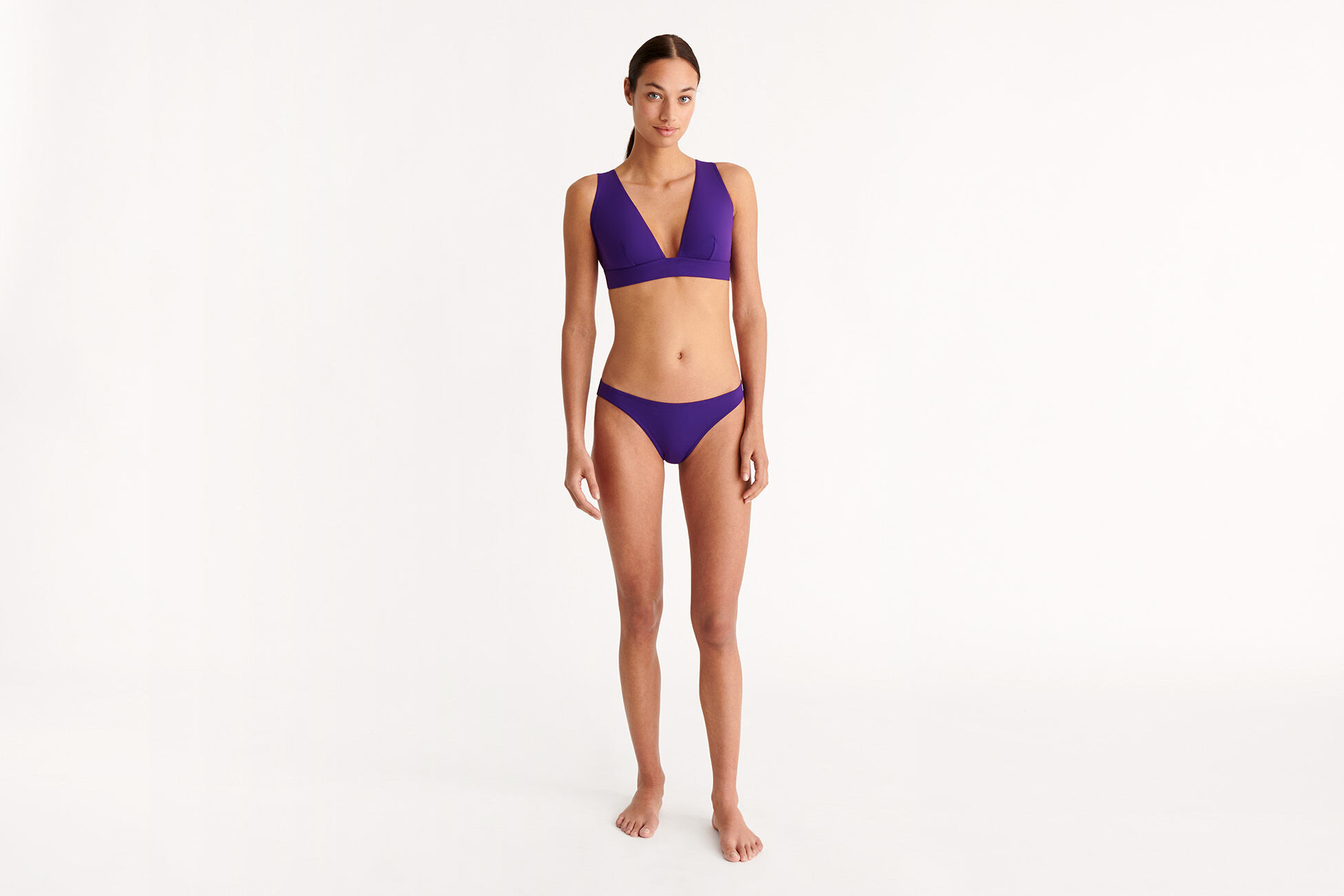Chrome Full-cup triangle bikini top standard view �