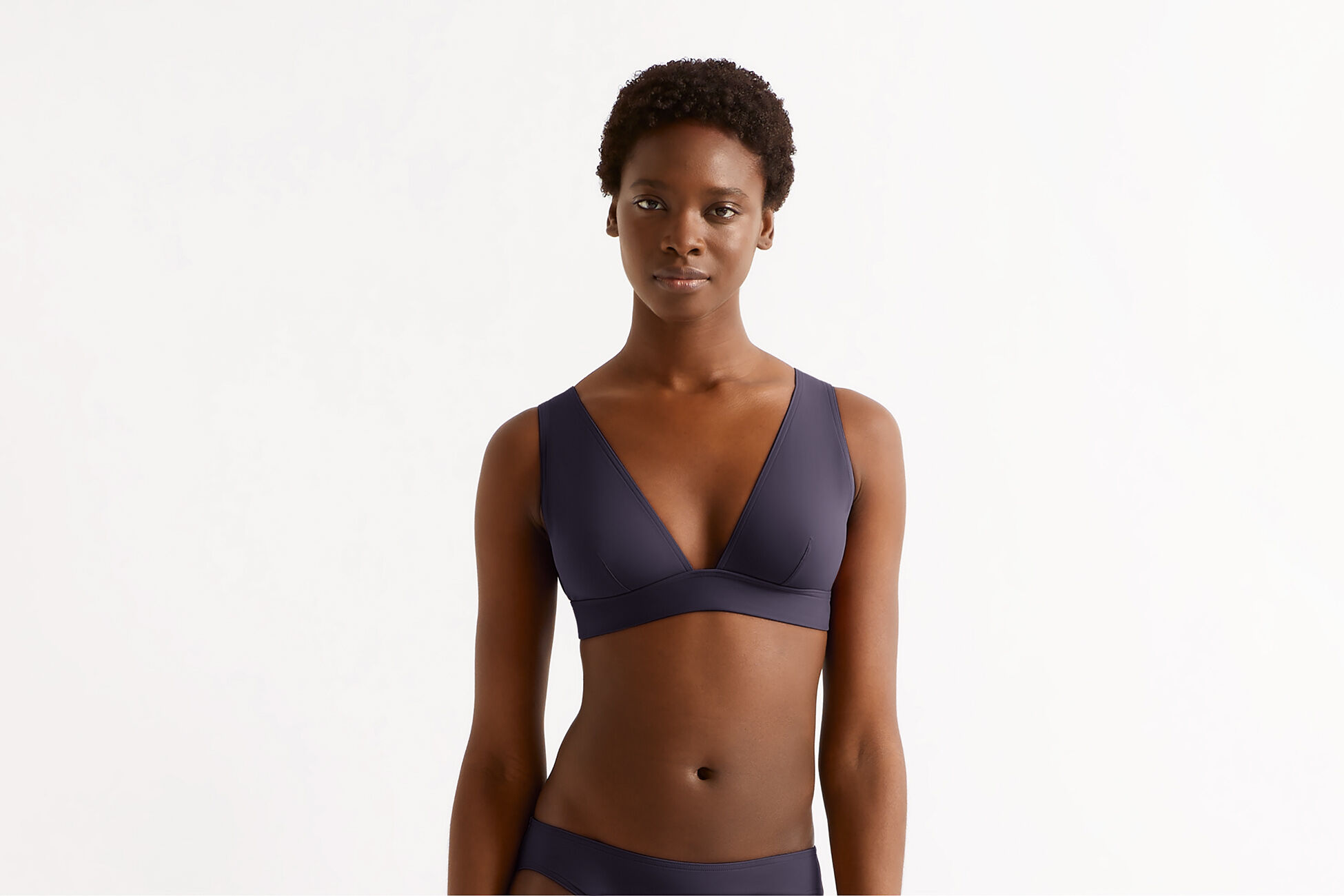 Chrome Full-cup triangle bikini top standard view NaN