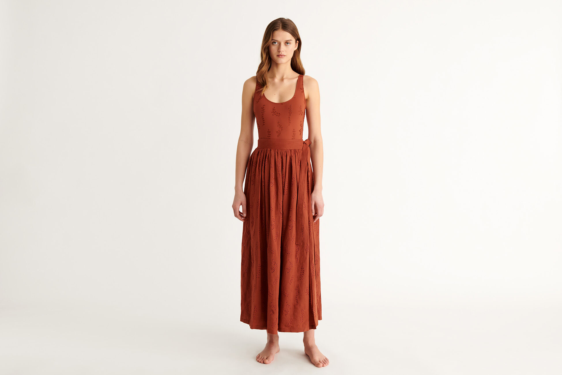 Paloma Long wrap skirt standard view �