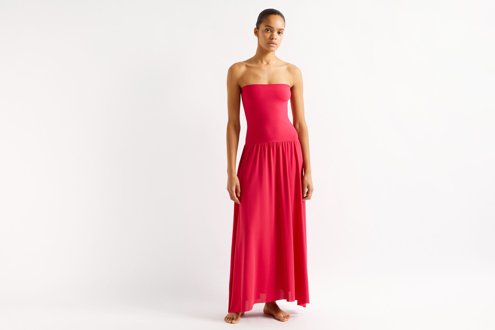 Oda Long bustier dress standard view �