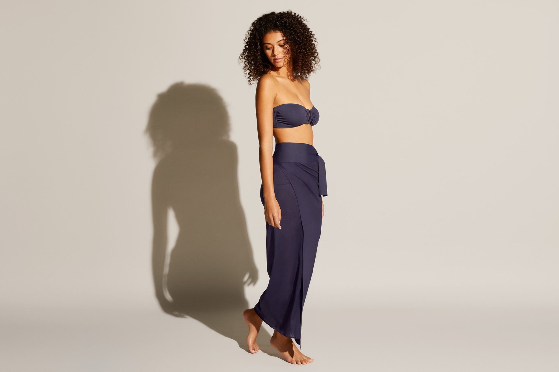 Péplum Long sarong standard view �