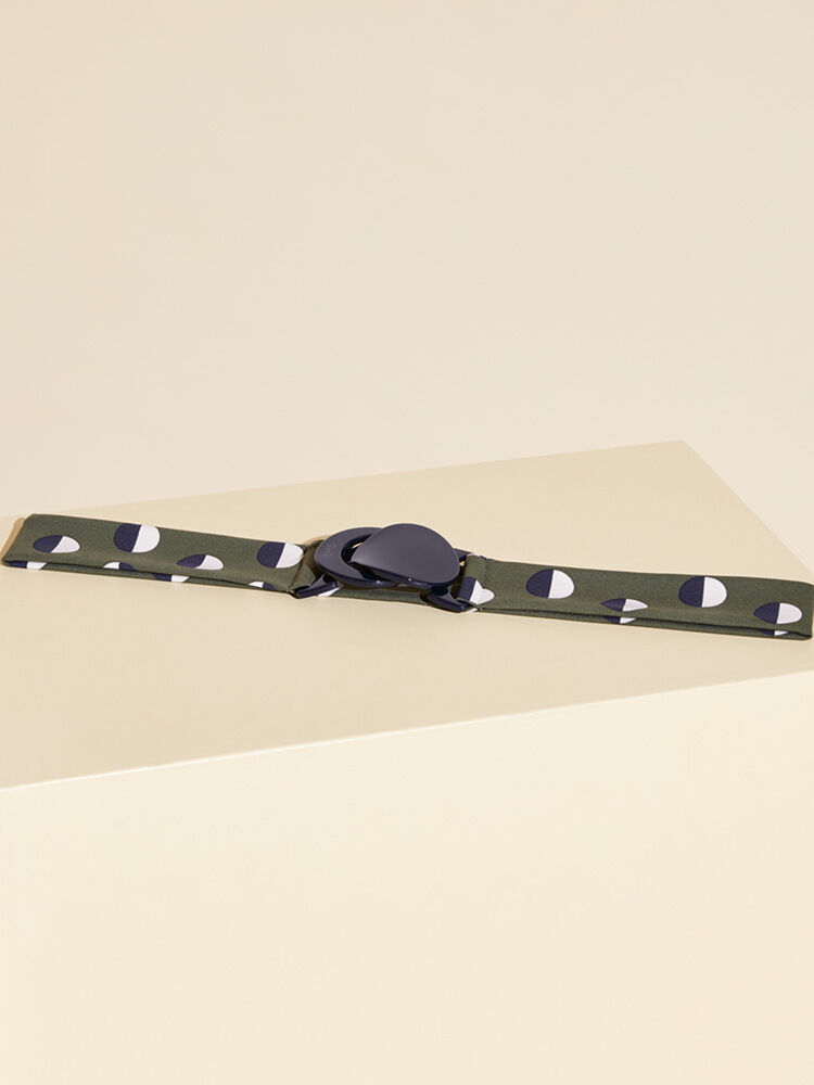 Ceinture Astre-LUNE OLIVE NOIRE
