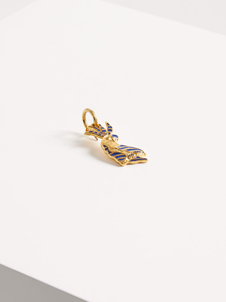 Goossens x ERES Perroquet hoop earring-LAITON DORE