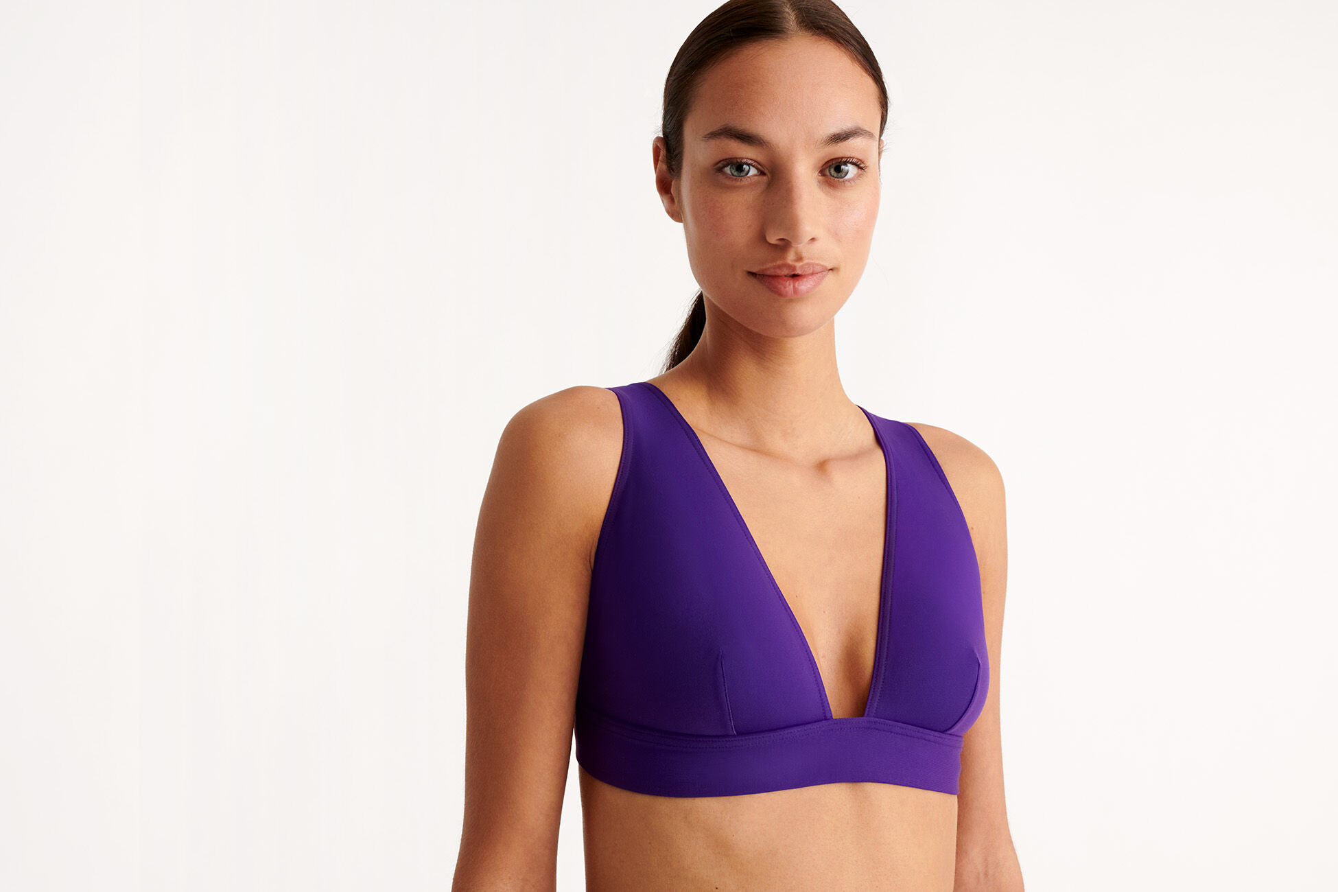 Chrome Full-cup triangle bikini top standard view �