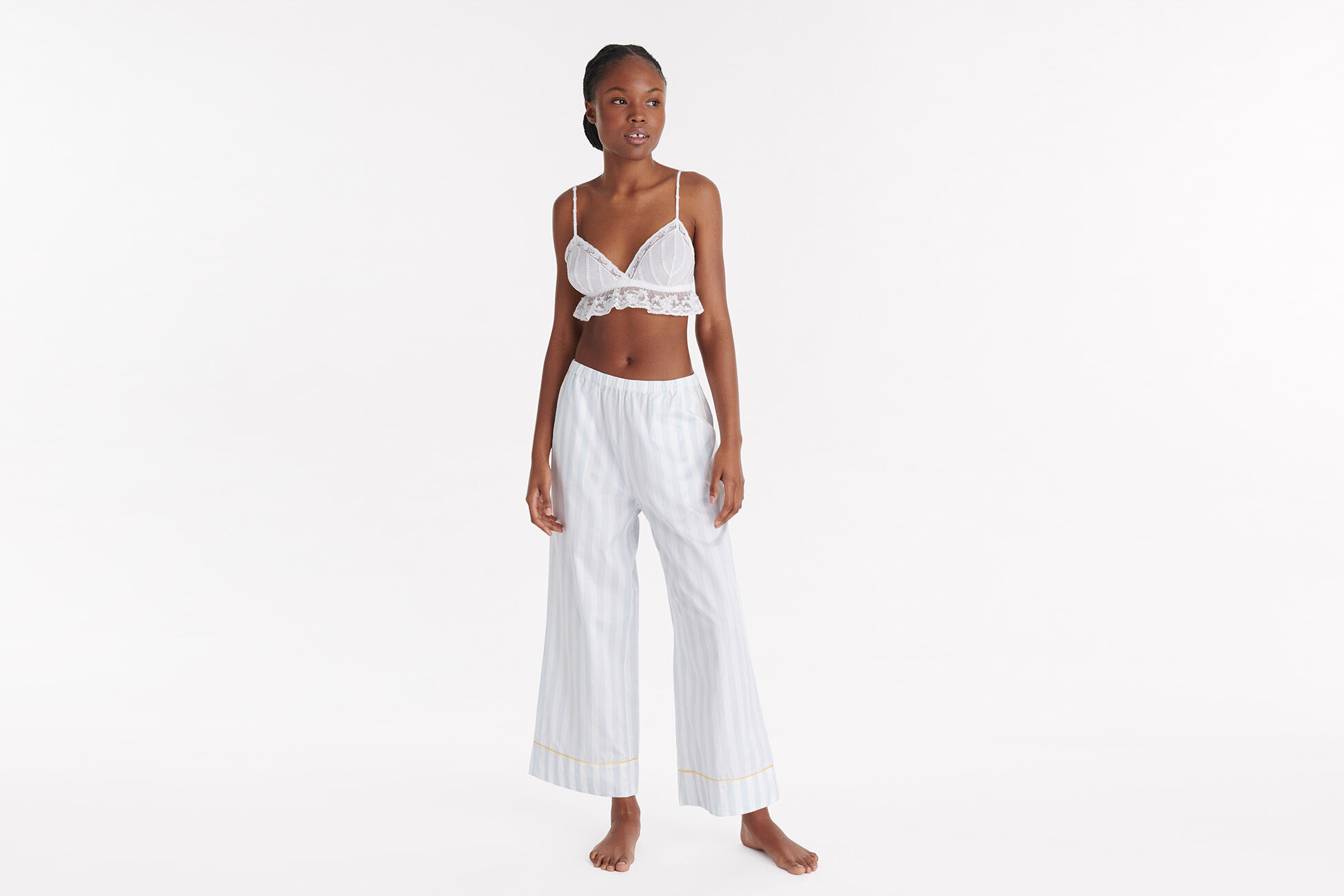ERES Repos striped trousers - Blue