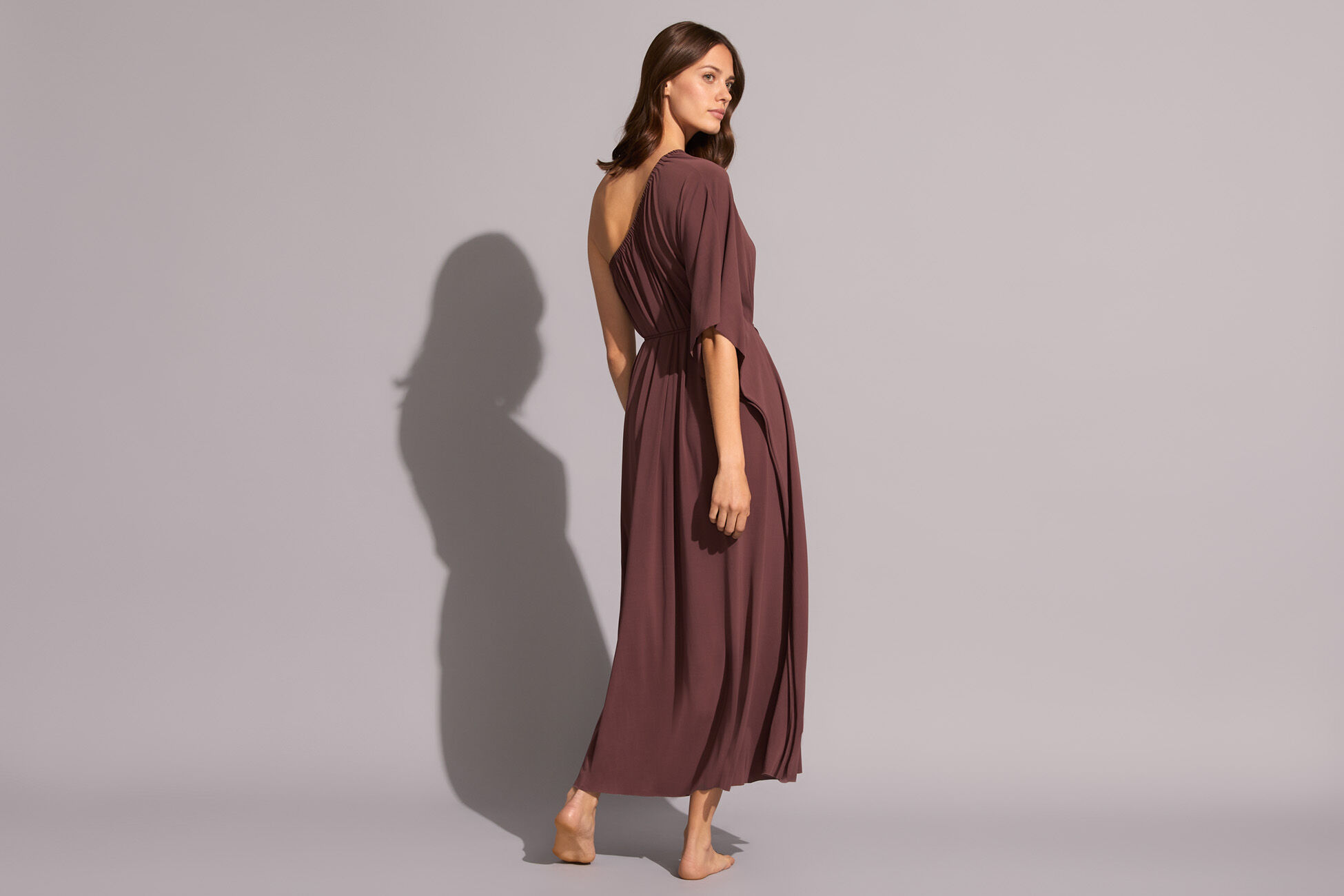 Géorgie One-shoulder long dress standard view �